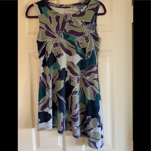 LOGO by Lori Goldstein Printed Tank Top - XXS